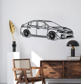 2017 Impreza WRX STI Perspective Metal Car Wall Art - NC1289