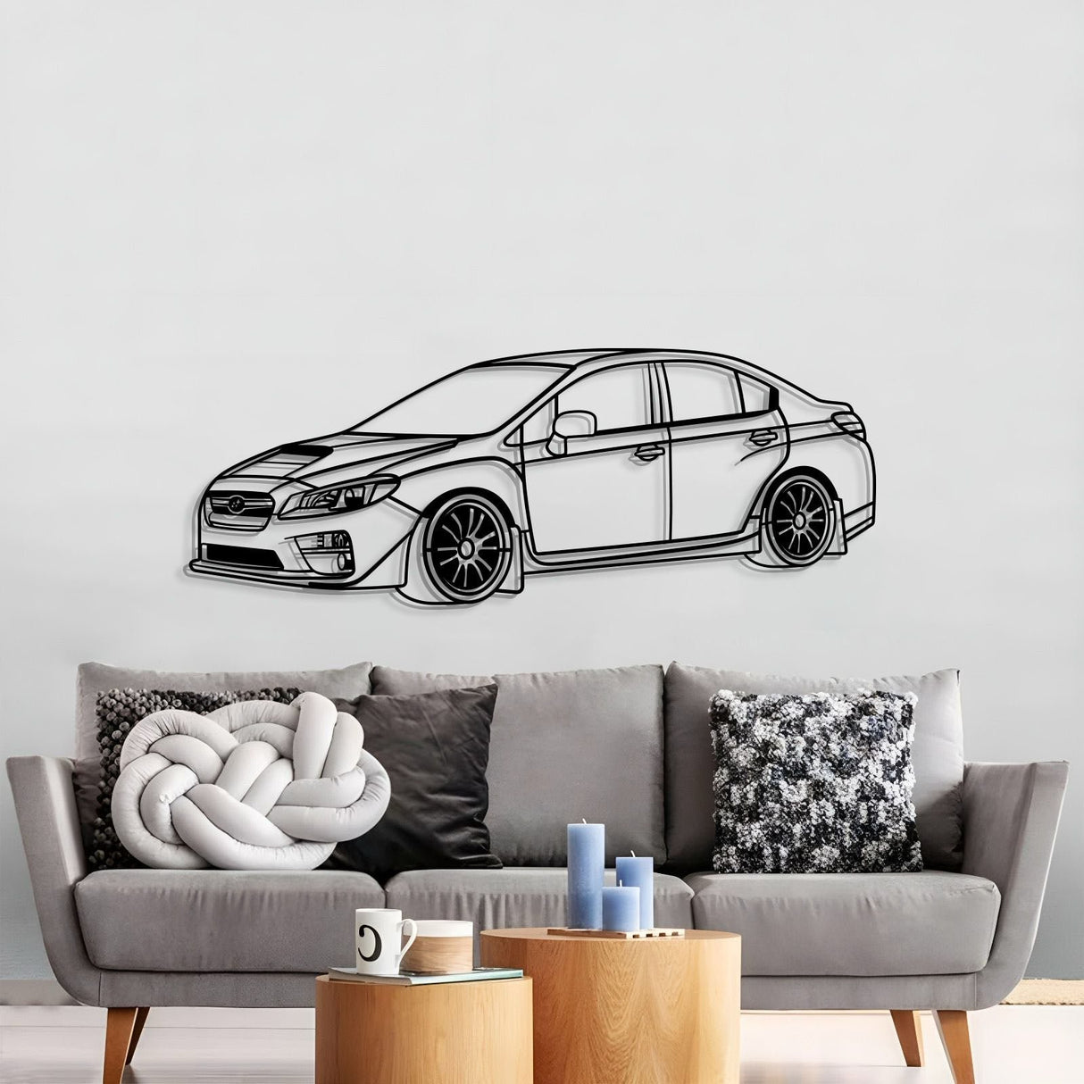 2017 Impreza WRX STI Perspective Metal Car Wall Art - NC1289