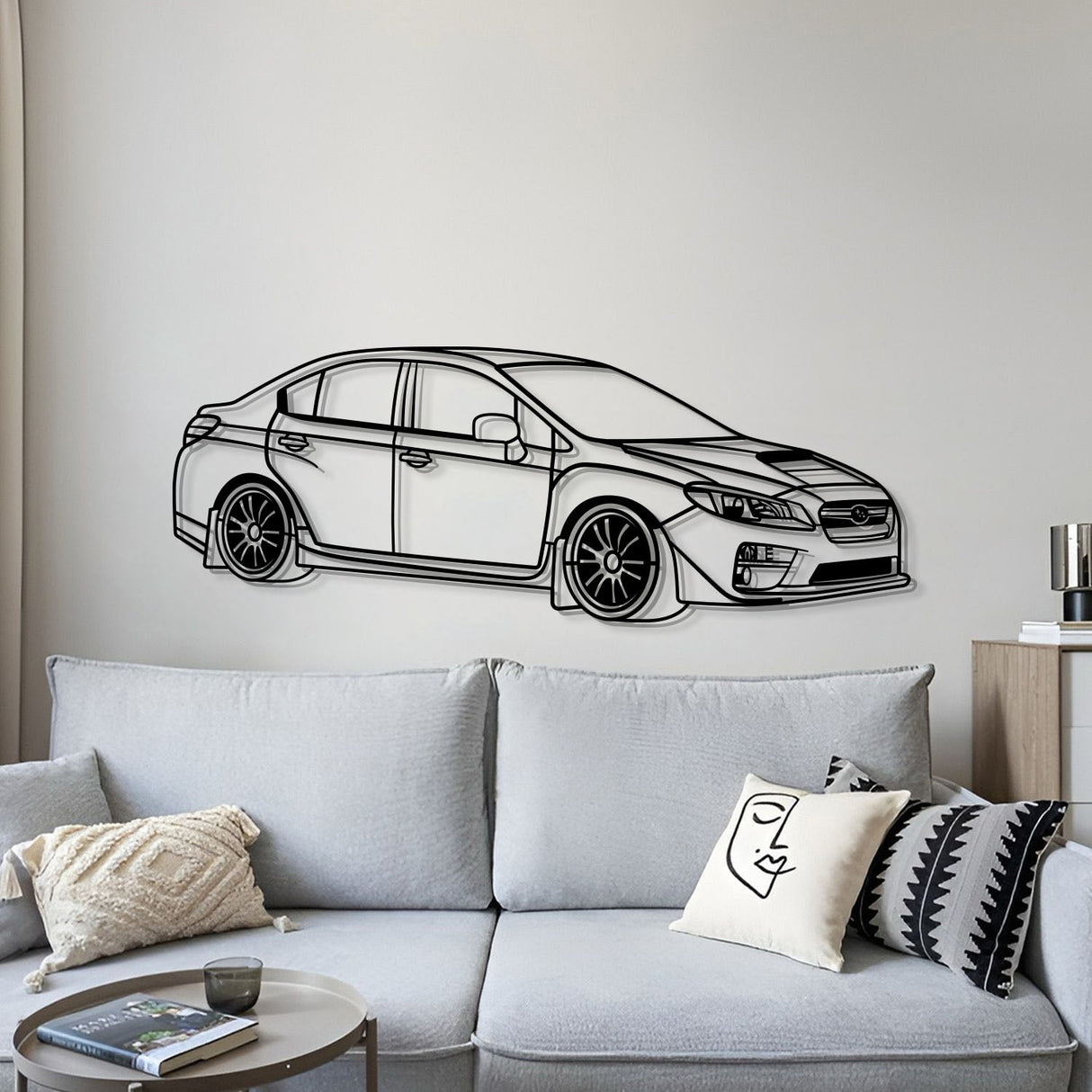 2017 Impreza WRX STI Perspective Metal Car Wall Art - NC1289