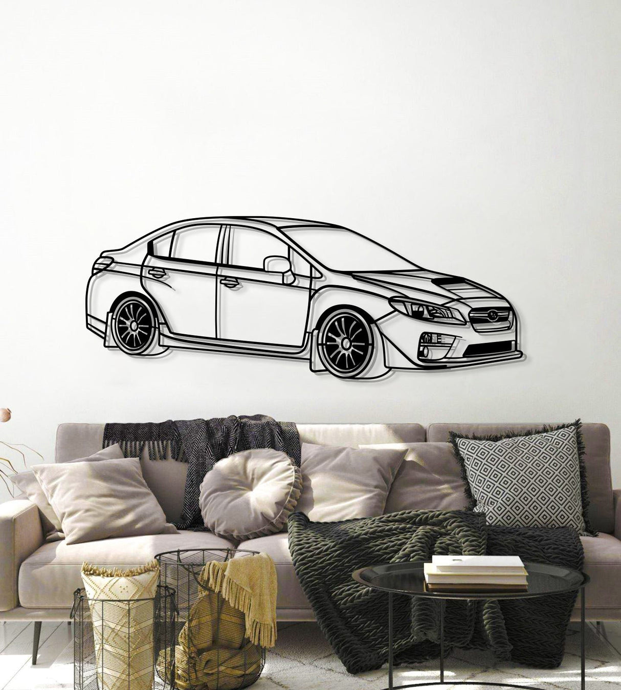 2017 Impreza WRX STI Perspective Metal Car Wall Art - NC1289