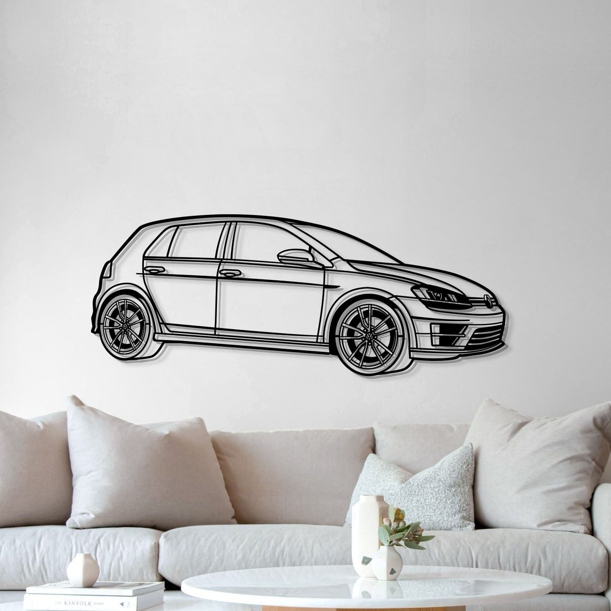 2017 Golf R Perspective Metal Car Wall Art - NC1294