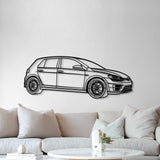 2017 Golf R Perspective Metal Car Wall Art - NC1294