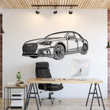 2019 A4 Perspective Metal Car Wall Art - NC1238