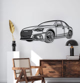 2019 A4 Perspective Metal Car Wall Art - NC1238