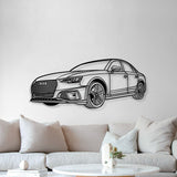 2019 A4 Perspective Metal Car Wall Art - NC1238