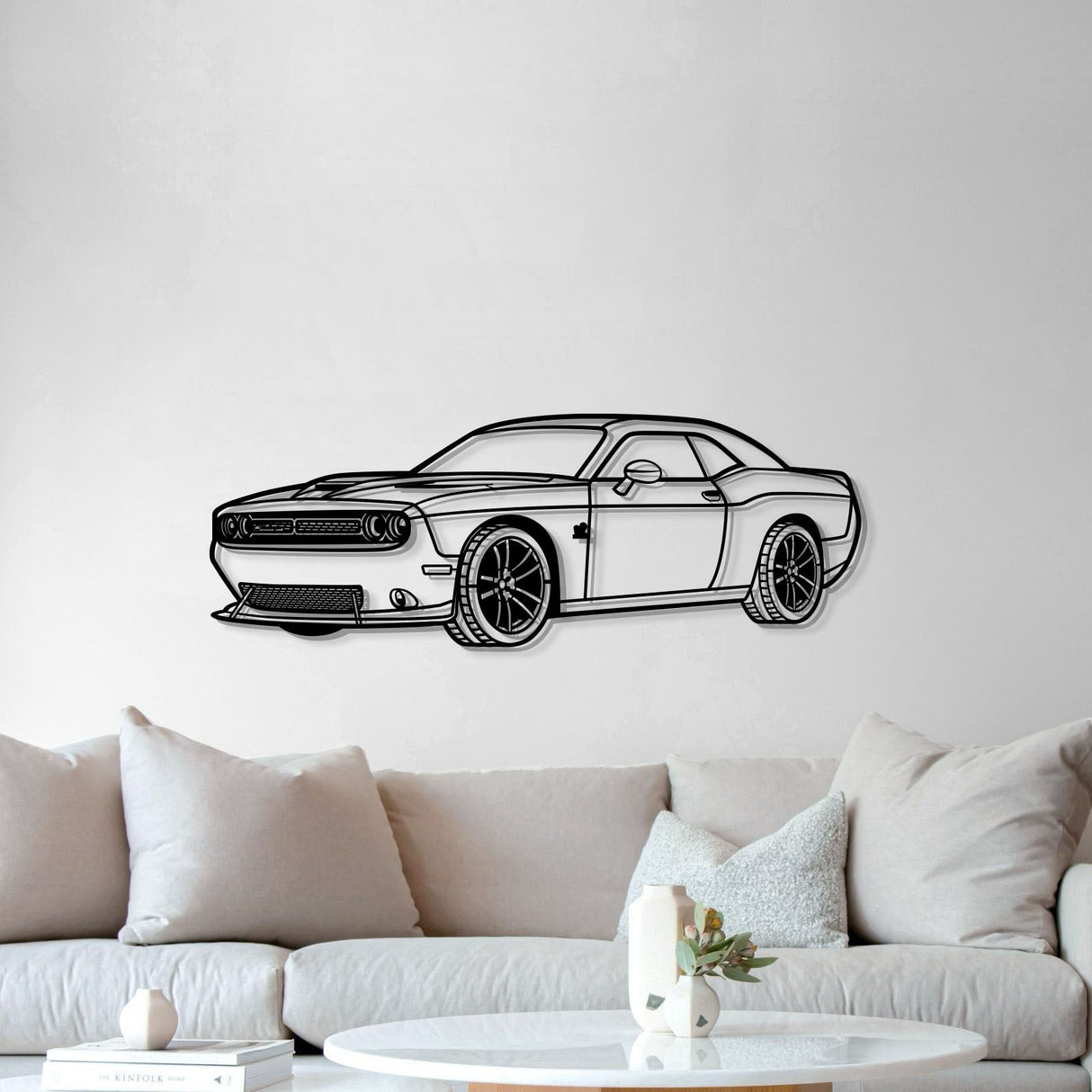 2019 Challanger SRT Perspective Metal Car Wall Art - NC1261