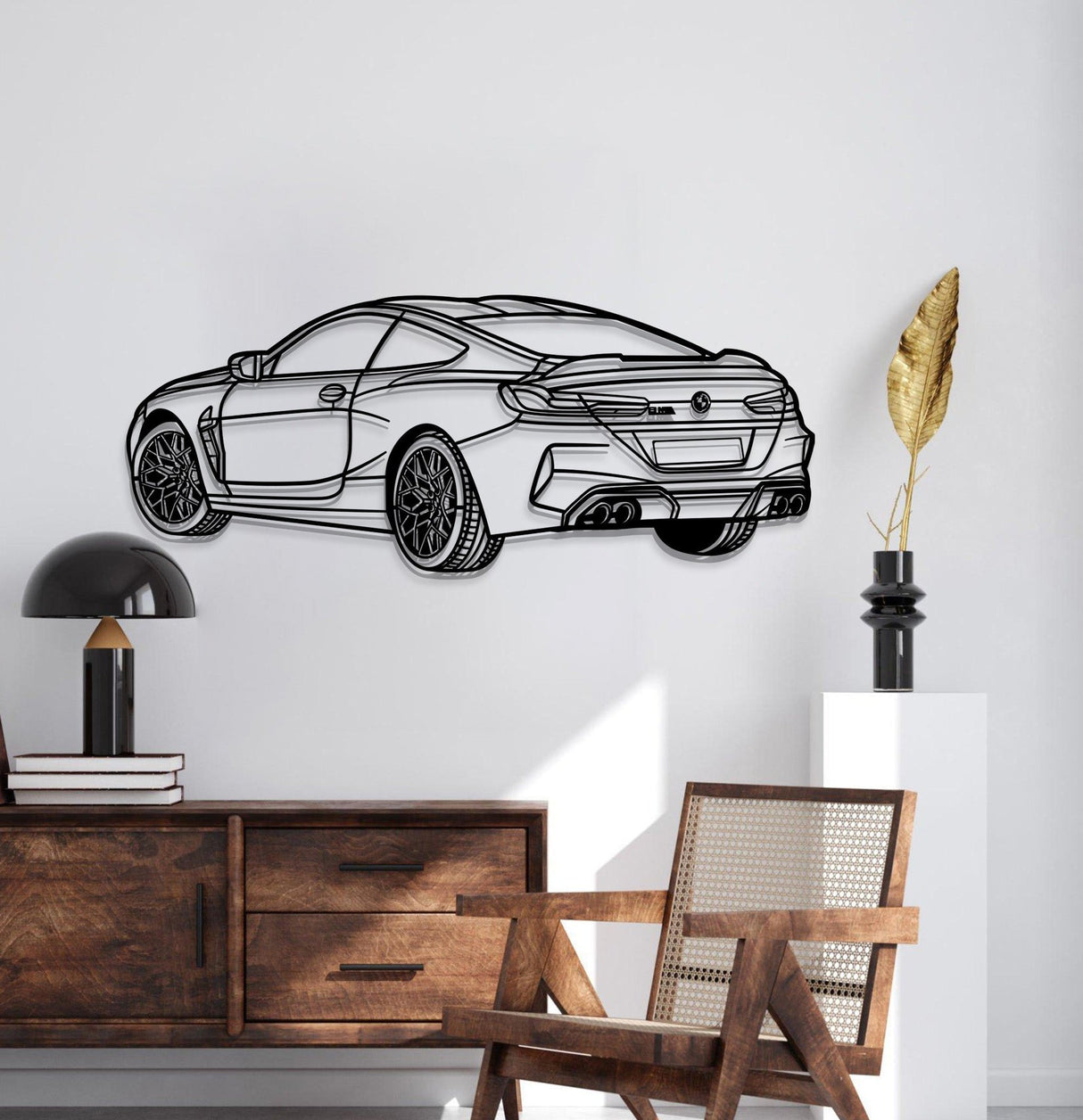 2020 M8 Competition Perspective Metal Car Wall Art - NC1144