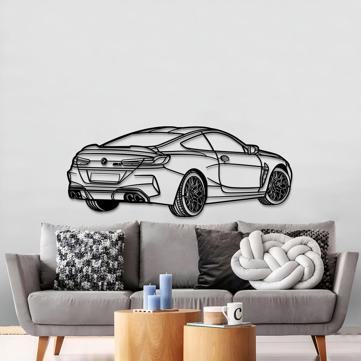 2020 M8 Competition Perspective Metal Car Wall Art - NC1144