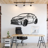 2020 Yaris Perspective Metal Car Wall Art - NC1192