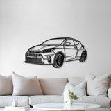 2020 Yaris Perspective Metal Car Wall Art - NC1192