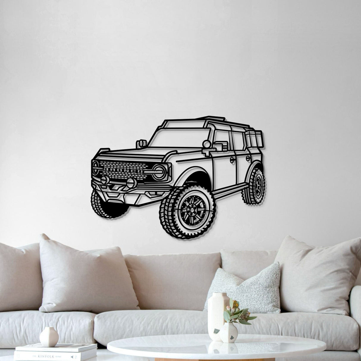 2021 Bronco Perspective Metal Car Wall Art - NC1161