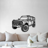 2021 Bronco Perspective Metal Car Wall Art - NC1161