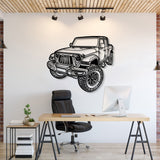 2021 Gladiator Perspective Metal Car Wall Art - NC1279