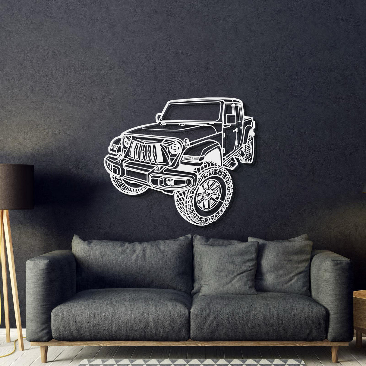 2021 Gladiator Perspective Metal Car Wall Art - NC1279