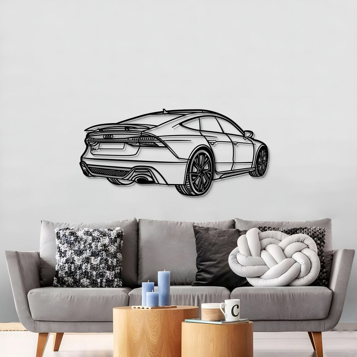 2022 RS7 Perspective Metal Car Wall Art - NC1139