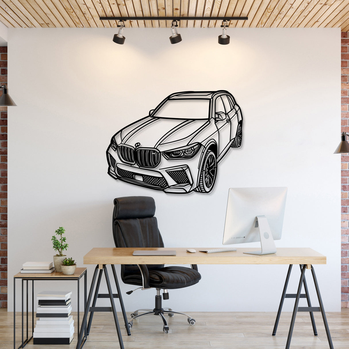 2022 X5 M Perspective Metal Car Wall Art - NC1240