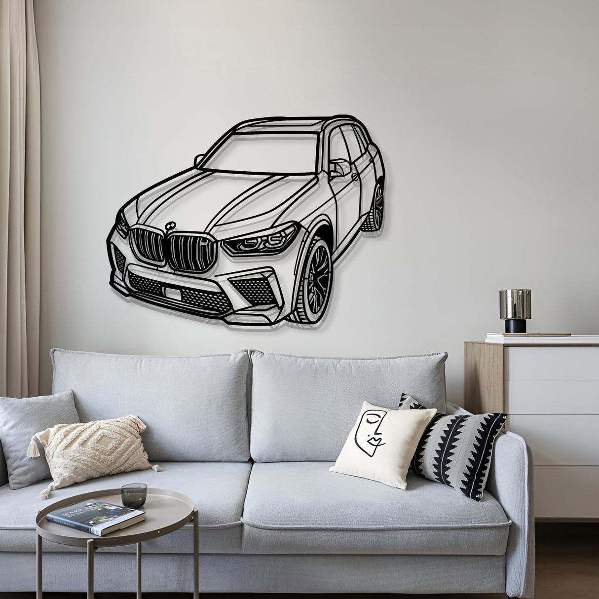 2022 X5 M Perspective Metal Car Wall Art - NC1240