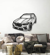 2022 X5 M Perspective Metal Car Wall Art - NC1240