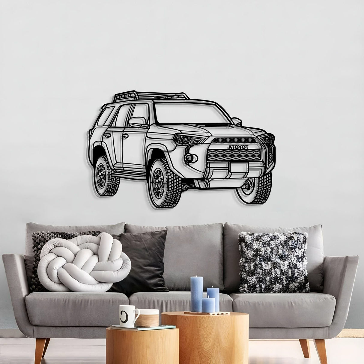 2022 4Runner TRD Pro Perspective Metal Car Wall Art - NC1290