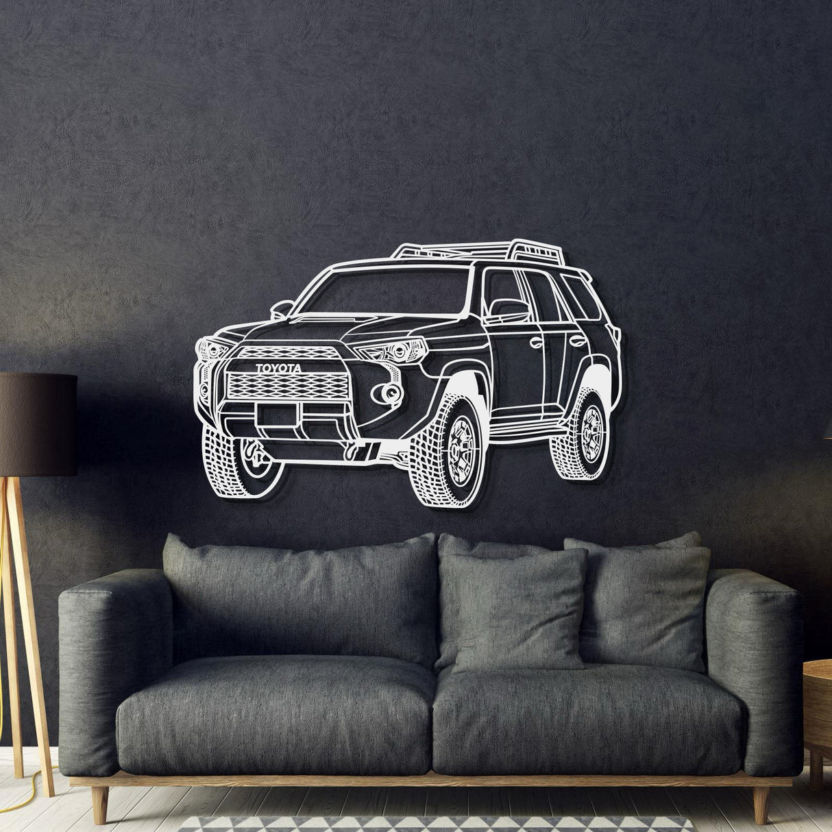 2022 4Runner TRD Pro Perspective Metal Car Wall Art - NC1290