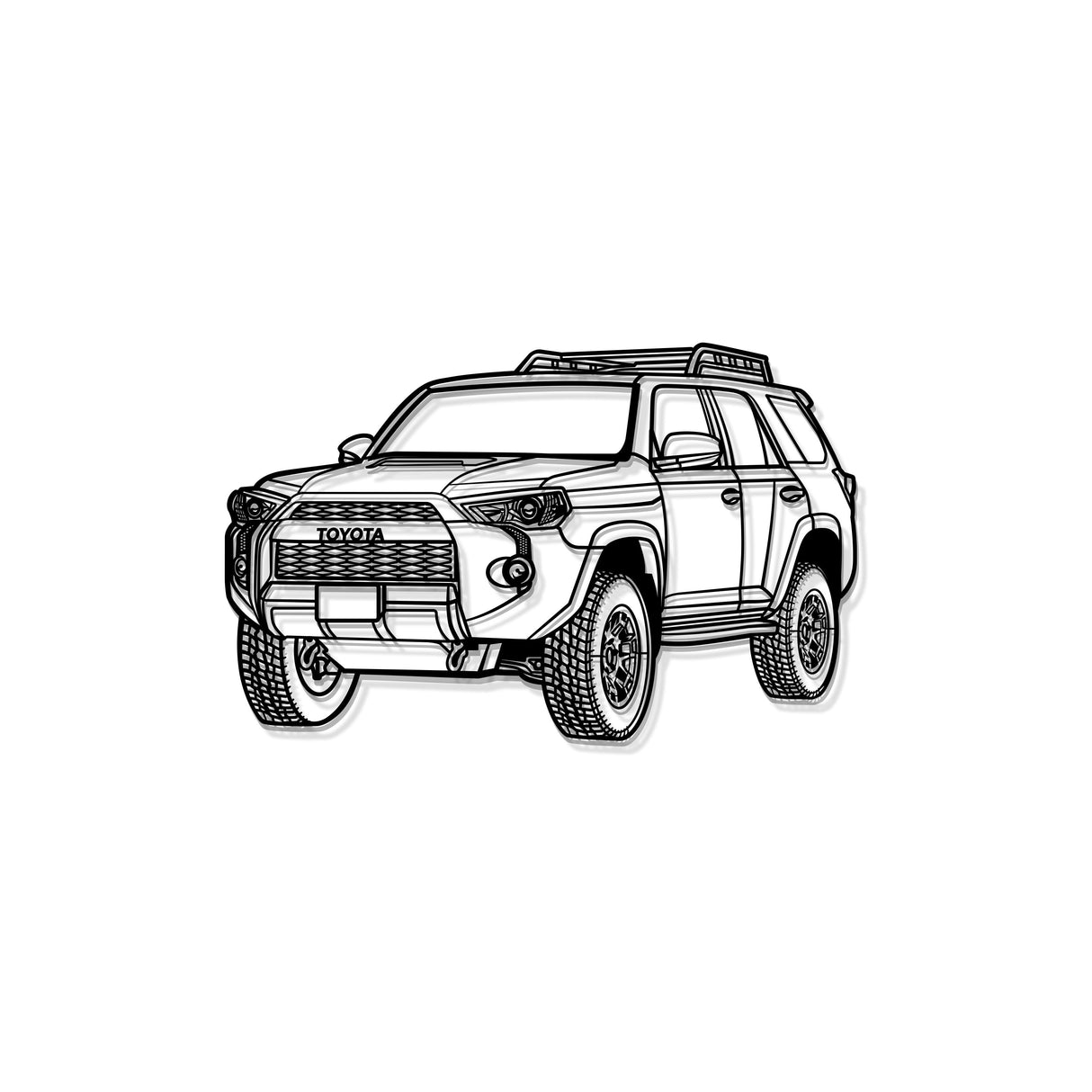 2022 4Runner TRD Pro Perspective Metal Car Wall Art - NC1290