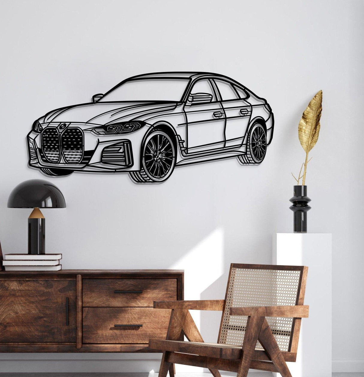 2023 I4 Perspective Metal Car Wall Art - NC1145