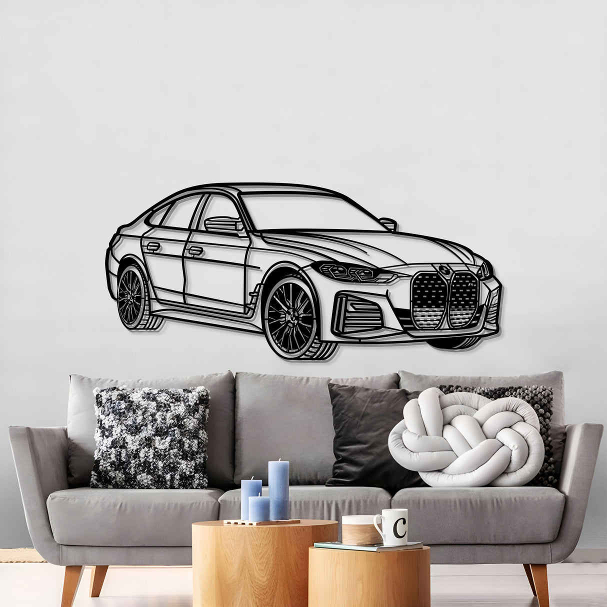 2023 I4 Perspective Metal Car Wall Art - NC1145