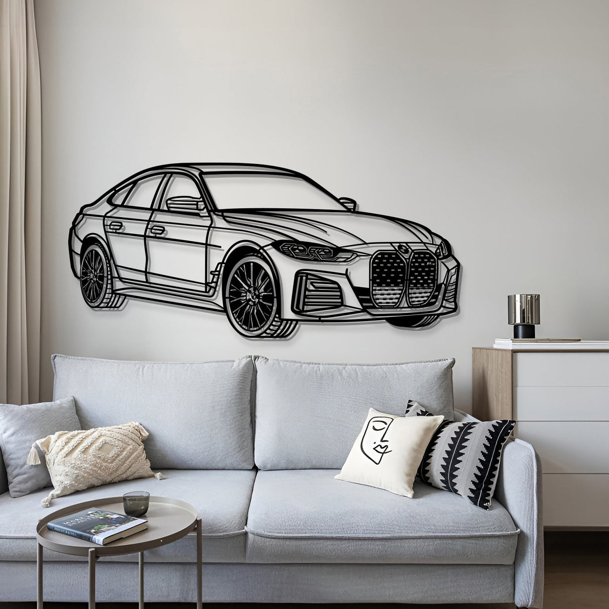 2023 I4 Perspective Metal Car Wall Art - NC1145