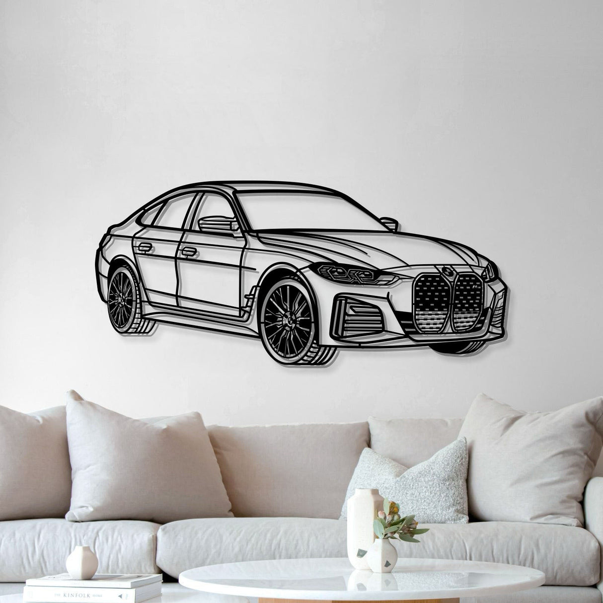 2023 I4 Perspective Metal Car Wall Art - NC1145