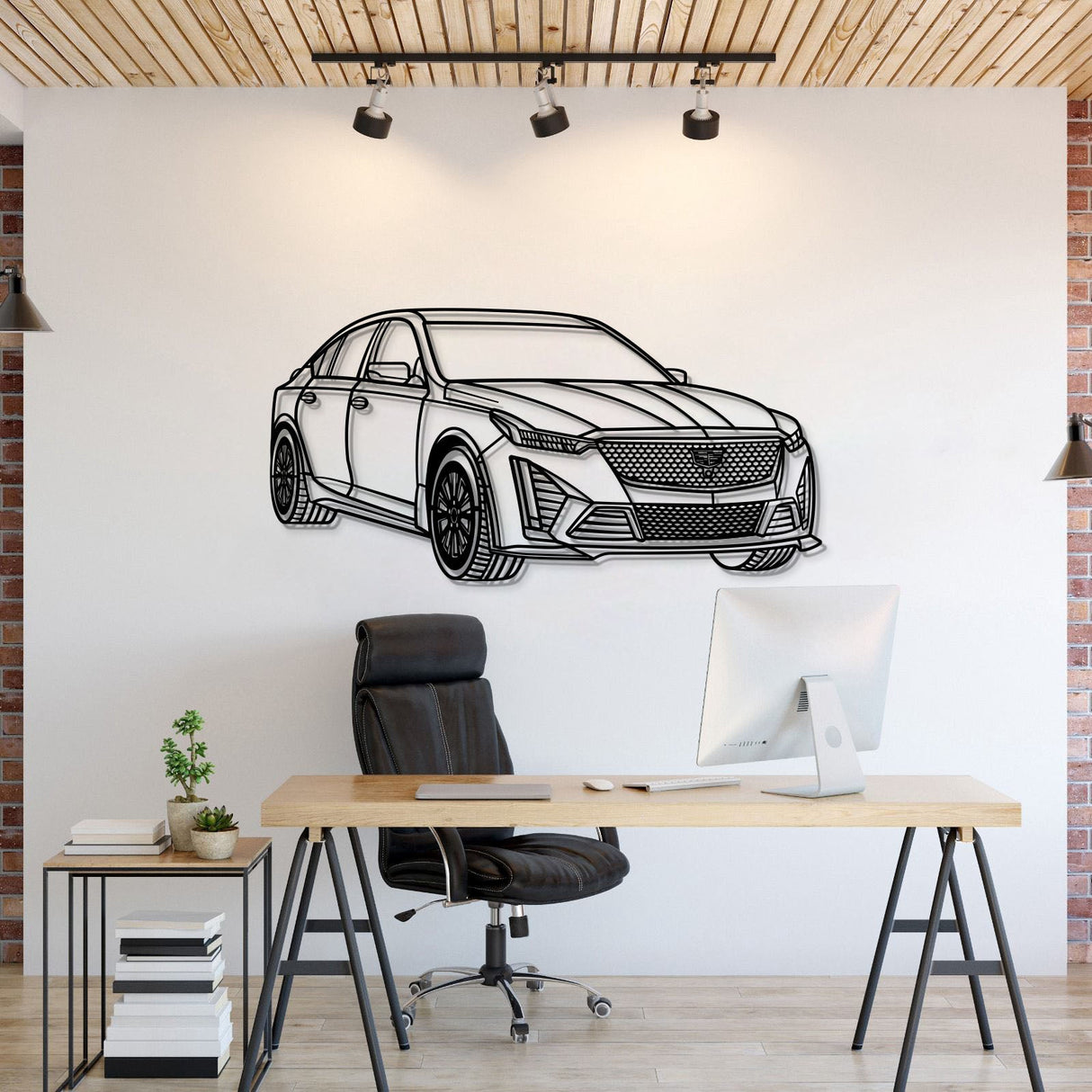 2023 CT5-V Blackwing Perspective Metal Car Wall Art - NC1146