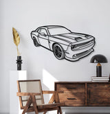 2023 Challanger Hellcat Perspective Metal Car Wall Art - NC1262