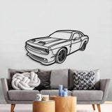 2023 Challanger Hellcat Perspective Metal Car Wall Art - NC1262