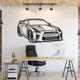 2023 GT-R R35 Perspective Metal Car Wall Art - NC1282