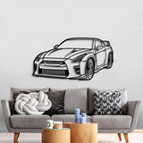 2023 GT-R R35 Perspective Metal Car Wall Art - NC1282