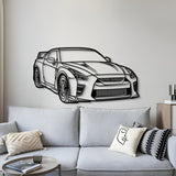 2023 GT-R R35 Perspective Metal Car Wall Art - NC1282