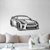 2023 GT-R R35 Perspective Metal Car Wall Art - NC1282