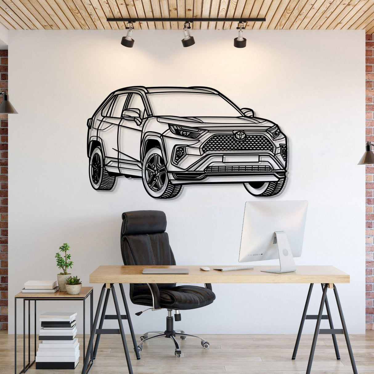 2023 RAV4 GR Sport Perspective Metal Car Wall Art - NC1291