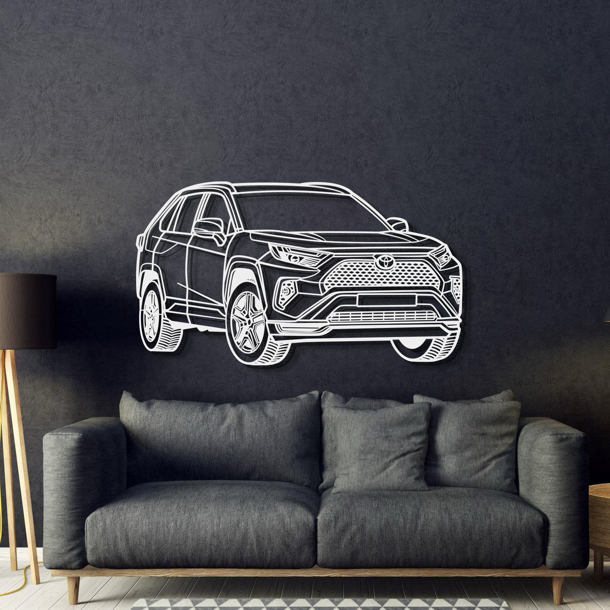 2023 RAV4 GR Sport Perspective Metal Car Wall Art - NC1291