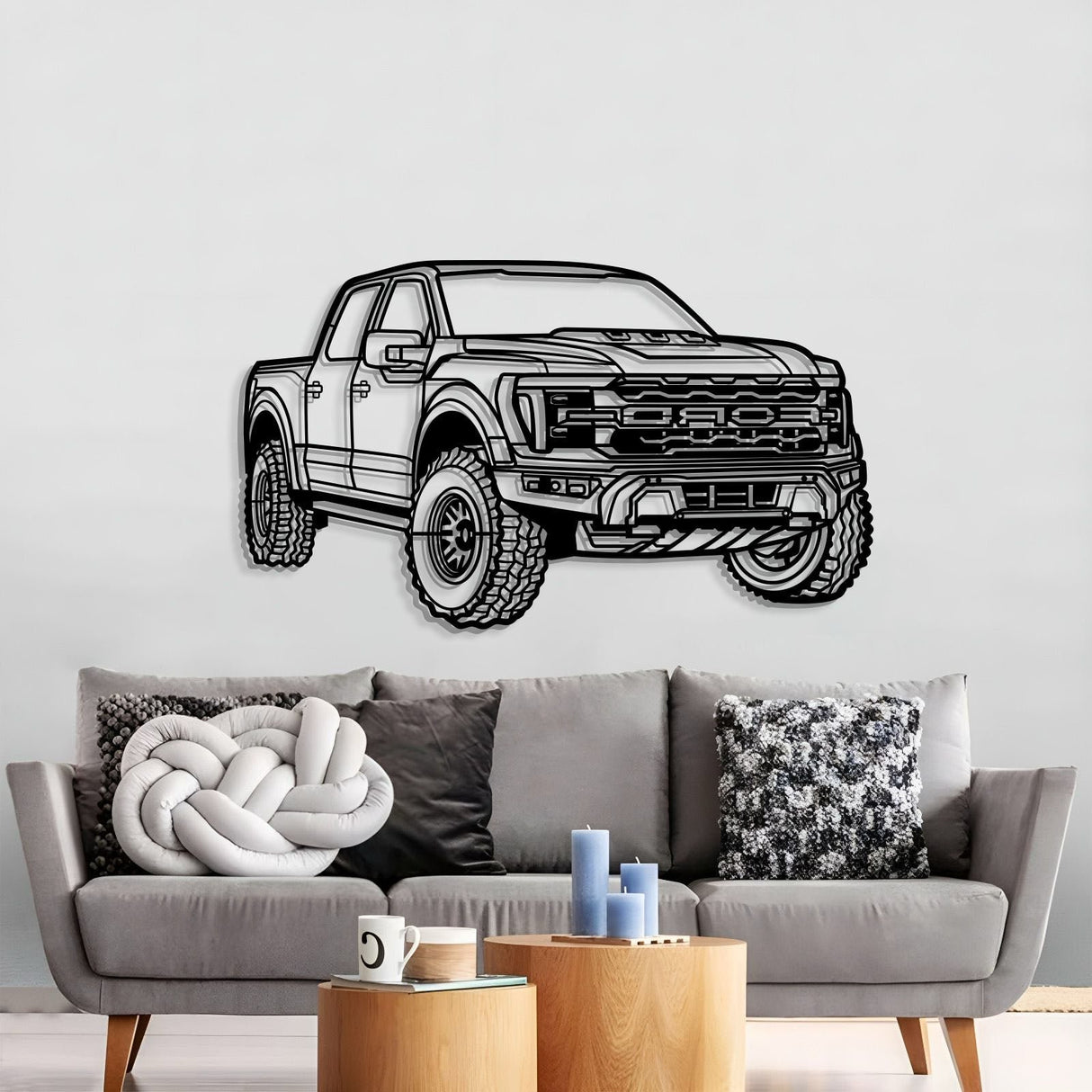 2024 Raptor R Perspective Metal Car Wall Art - NC1272