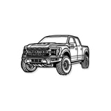 2024 Raptor R Perspective Metal Car Wall Art - NC1272