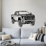 2024 Sierra 2500 Denali Perspective Metal Car Wall Art - NC1273