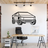 2025 Cybertruck Perspective Metal Car Wall Art - NC1191