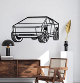 2025 Cybertruck Perspective Metal Car Wall Art - NC1191