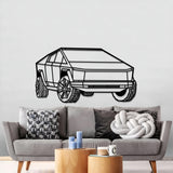 2025 Cybertruck Perspective Metal Car Wall Art - NC1191