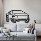 2025 Cybertruck Perspective Metal Car Wall Art - NC1191