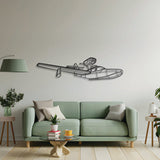 Aviation décor highlight: 270 Turbo Renegade laser‑cut steel wall art with matte finish and elevation screws for avgeek spaces