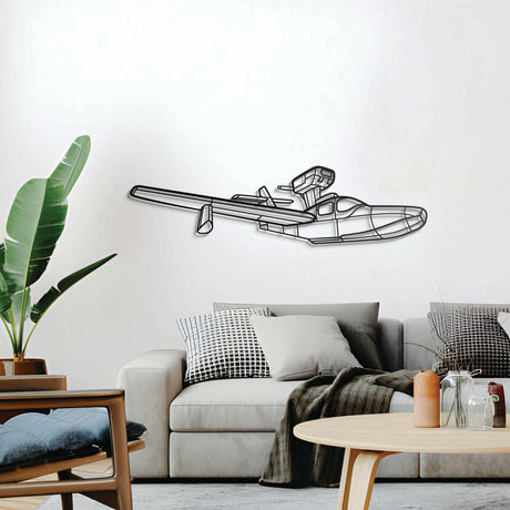 Ready‑to‑hang 270 Turbo Renegade airplane wall decor, textured dyed steel—ideal aviation enthusiast gift