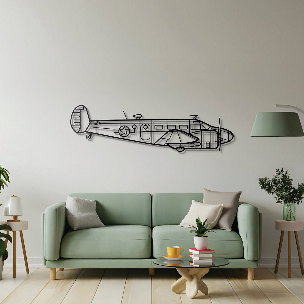 RC-45 Metal Aircraft Wall Art - NCP0340