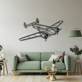 Model 18 Angle Metal Aircraft Wall Art - NCP0289