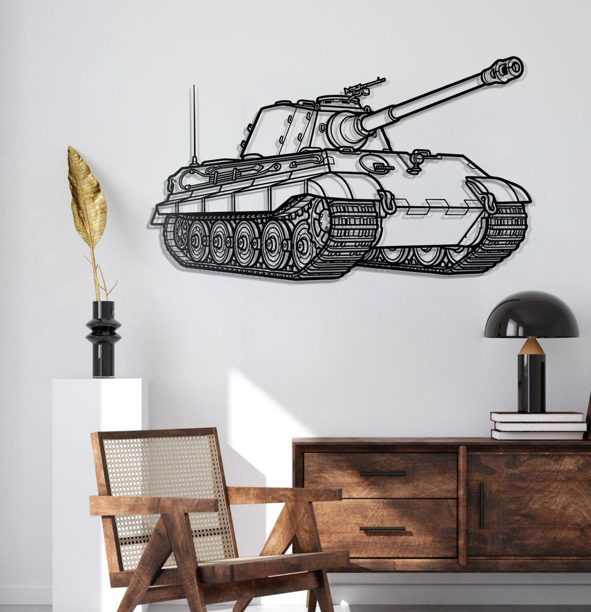 Tiger II Metal Tank Wall Art - NCP0627